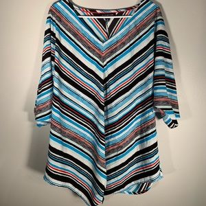 Gently worn Jones New York striped blouse